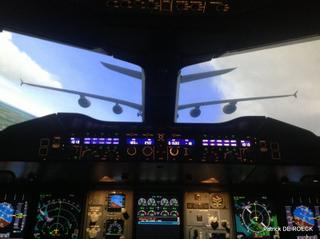 Entrainement au simulateur de vol